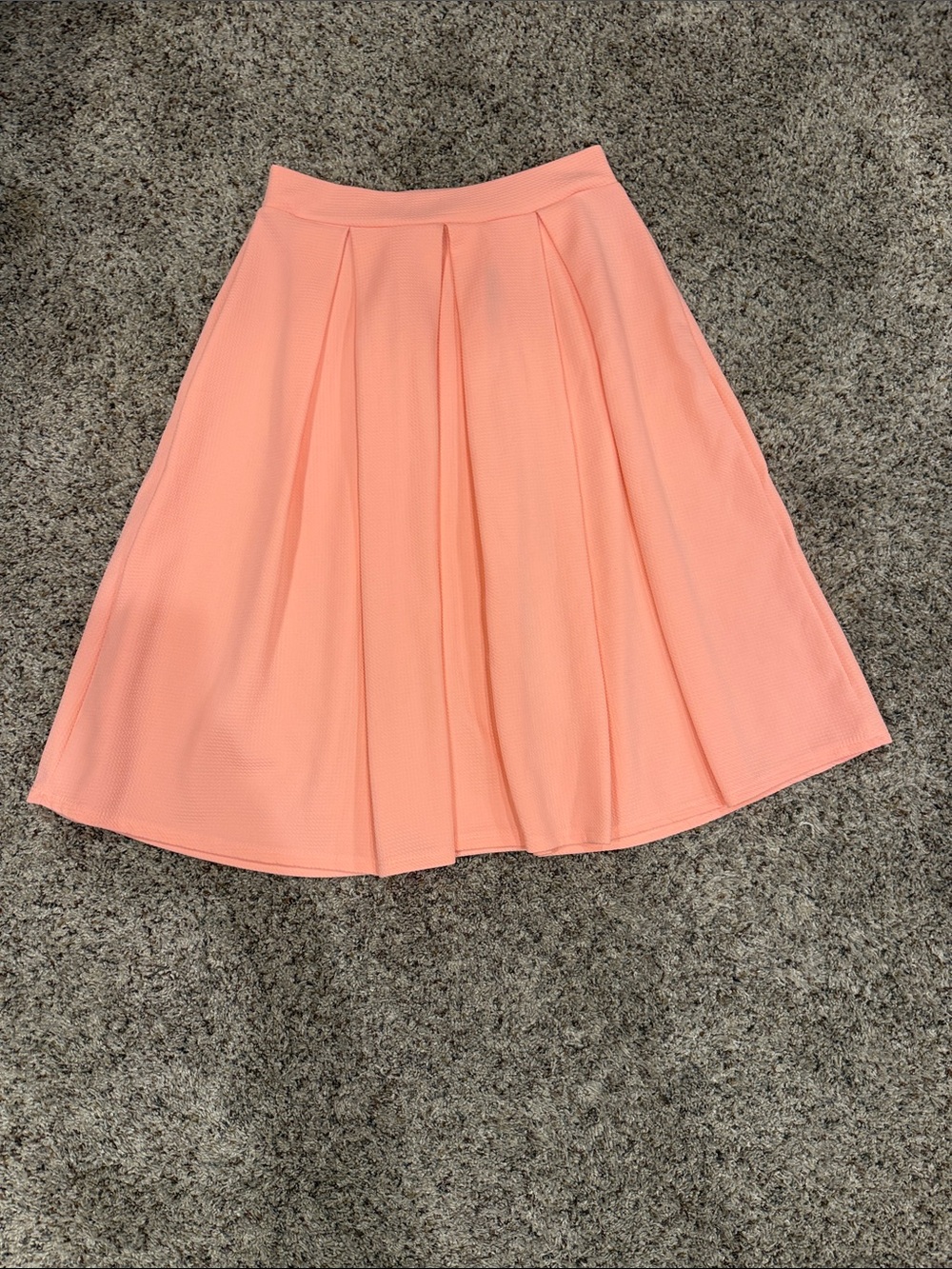 Charlotte Russe Peach Circle Skater Skirt